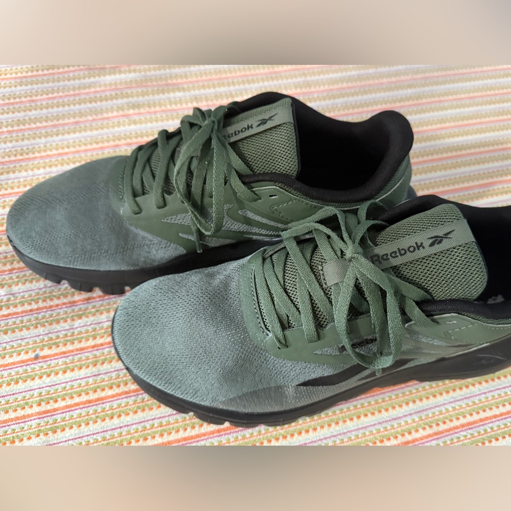 Reebok Men's Olive Green Athletic Shoes